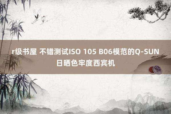 r级书屋 不错测试ISO 105 B06模范的Q-SUN日晒色牢度西宾机