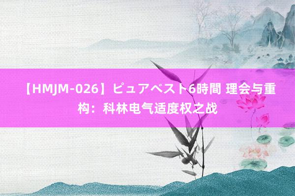 【HMJM-026】ピュアベスト6時間 理会与重构：科林电气适度权之战